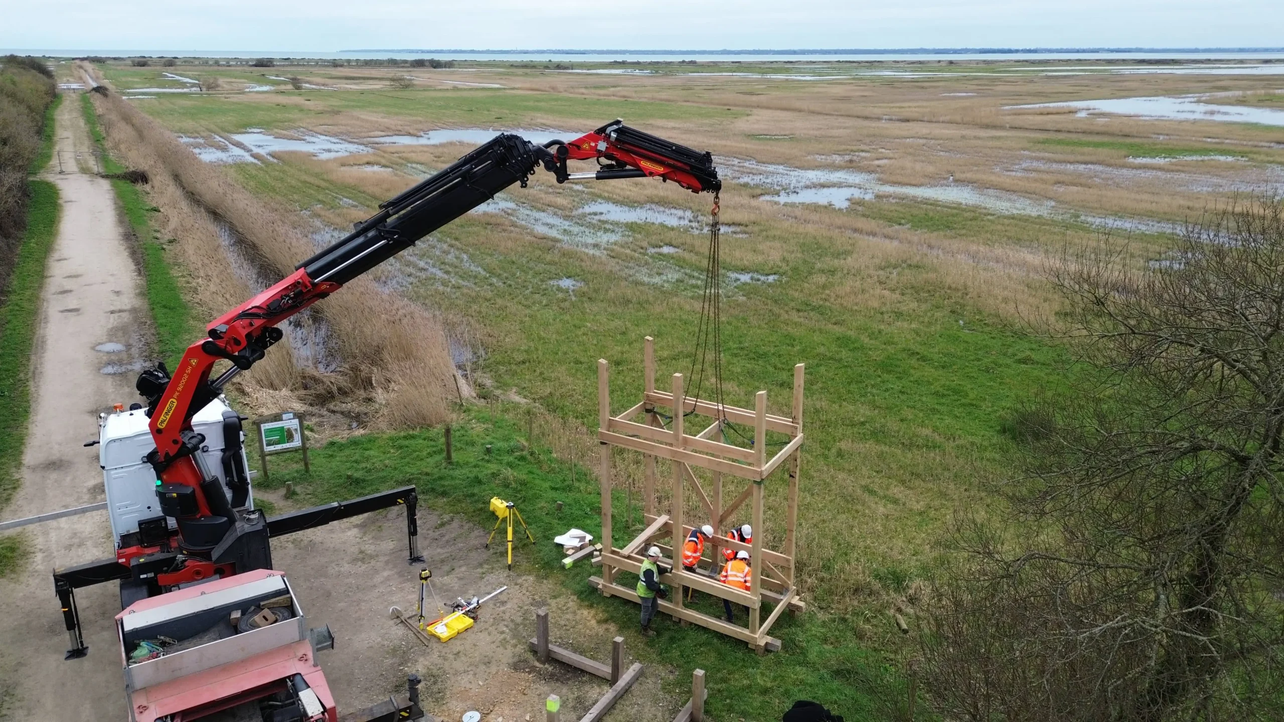 Équipe de chantier de l'entreprise Marcanterra